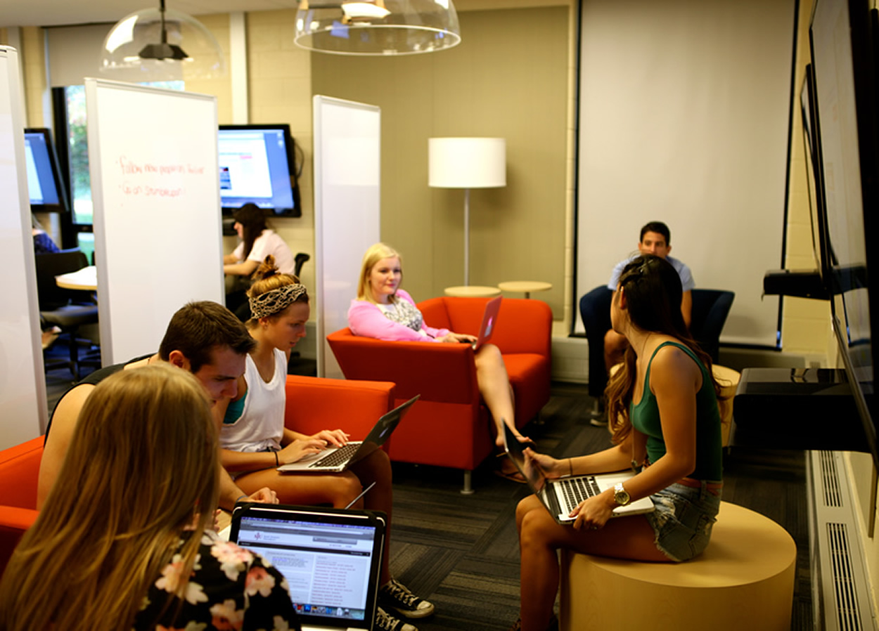 Students Using the Classroom at St. Joseph's University
